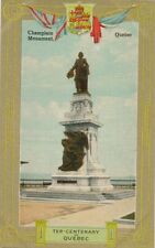QUEBEC QC - Champlain Monument Tercentenary of Quebec Postcard picture