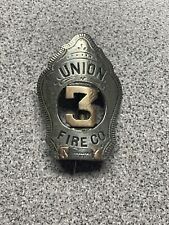 Union 3 Fire Co Badge York PA picture