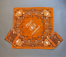 3 Pieces Orange TITO'S Vodka Bandanas Handkerchiefs Scarf picture