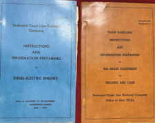 Vintage 1972 Seaboard Coast Line RR Engineer Training Manuals picture