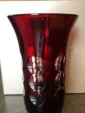 CHRISTOFLE Red vase, Medium 7928301 New in Christofle Box picture