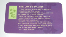 15 Christian Prayer Cards THE LORD'S PRAYER Bible Scripture Verse Matthew 6:9-13 picture