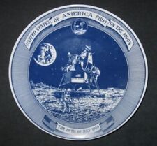 1969 Moon Landing Plate Lund & Clausen Denmark Emil Fagerberg picture