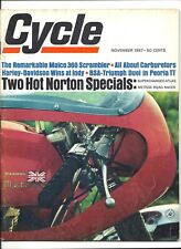 CYCLE Magazine, November 1967...Norton 650 Metisse, Maico 360, Barcelona 24 Hour picture