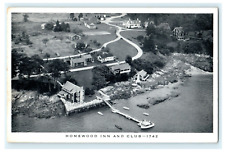 Homewood Inn and Club Yarmouth ME Vintage Postcard Aerial View picture