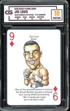 Hero Decks Black America Playing Cards ~ Joe Louis ~ GRADED CG 10 PRISTINE picture