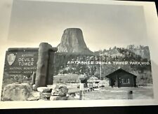 RPPC Devils Tower,WY Devil's Tower Park Entrance Wyoming Crook County Postcard picture