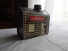 towles log cabin syrup bank, vintage 1979, rare picture