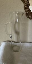 Vintage Clear Glass Crystal Martini Mid Century Modern MCM Pitcher 12