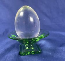 Vintage Clear Lucite Egg MCM Mid Century Modern picture
