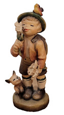 Vintage Anri Wood Carving Ferrandiz Edelweiss Boy picture