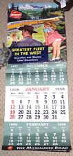 ORIGINAL Milwaukee Road 1958 Wall Calendar - Complete picture