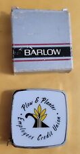 Vintage Unused Barlow Plow & Planter Employee Credit Union Tape Measure w/Box picture