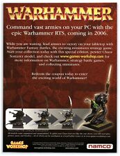2005 Games Workshop Print Ad, Warhammer RTS PC Painting The Chaos Sorcerer Namco picture