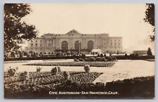 San Francisco California, Civic Auditorium, Vintage RPPC Real Photo Postcard picture