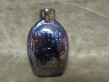 Vintage 1970's Collector's Weekly Glass Cobalt Carnival Truman Bottle Kermit TX picture