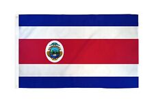 Huge 3' x 5' High Quality Costa Rica Flag with Crest - Free USA Shipping picture