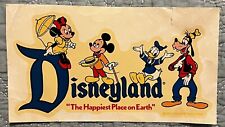 VINTAGE ~ Disneyland ~ Happiest Place On Earth ~ Sticker ~ 1970’s ~ L@@K picture