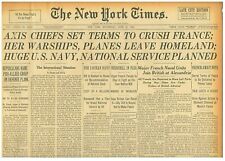 6-1940 WWII June 19 AXIS POWERS PLAN TO CRUSH FRANCE CHURCHILL BATTLE OF BRITAIN picture