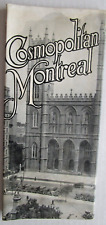 1930s Montreal Quebec Hotels Canada Montreal Map Brochure - E6G picture