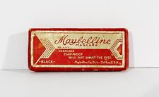 Vintage 1930's Maybelline Cake Mascara Black Art Deco Box picture