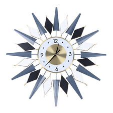23.6 Inch Large Wall Clock Metal Decorative Mid Century Non-Ticking Big Clocks picture