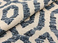 Kravet Blue Textured Geometric Scrollwork Lattice Uphol Fabric 6.25 yd 35685.511 picture