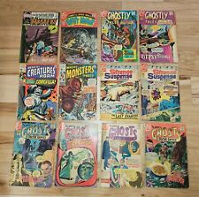 12 issues 1960s-70s Horror Charlton Comics + Marvel 3 & 5 + D C House of Mystery picture