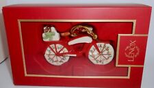 LENOX 2023 MY VINTAGE BICYCLE Porcelain Christmas Ornament BRAND NEW  H57 picture