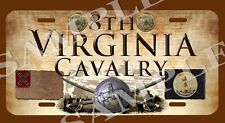 8th Virginia Cavalry American Civil War Themed vehicle license plate picture