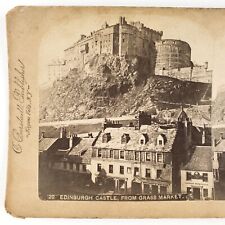 Edinburgh Castle Scotland Stereoview c1890 Charles Bierstadt Underwood Art H1321 picture
