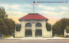 Postcard PA Mount Carmel Anthracite Fire Company Station Northumberland County picture