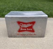 Vintage 1950's Miller High Life Aluminum Cooler Cronstroms Beer Ice Chest picture