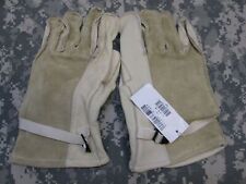 New USGI Military White Cattlehide Cow Hide Leather Heavy Duty Work Gloves Sz. 3 picture
