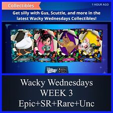 WACKY WEDNESDAYS WEEK 3-EPIC+SR+RARE+UNC-TOPPS DISNEY COLLECT picture