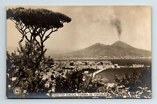 RPPC Postcard Naples Mount Vesuvius Pine of Naples Dalla Tomba Di Virgilio picture