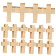  50pcs Wooden Blank Cross Pendant Unfinished Mini Wooden Cross Wooden Small  picture