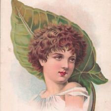 1880s Remsen Dry Goods Store J H Williams Millinery Victorian Trade Card #2 picture
