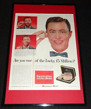 1955 Remington Electric Razors Framed ORIGINAL 11x17 Advertising Display  picture