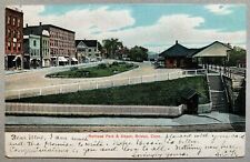 Postcard Bristol CT - Railroad Park and Depot picture