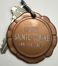 Vintage 1960s HOTEL SAINTE CLAIRE Room Key & Fob #610 San Jose California Westin picture