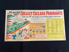 #02 Hormel SPAM Sunday Comics Advertisement 1953 COLLECT COLLEGE PENNANTS picture