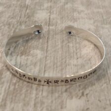 christian Silver bracelets with crosses prayer of Jesus picture