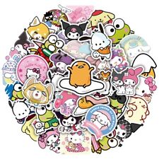 10pcs Sanrio Inspired Stickers Keroppi Hello Kitty Gudetama Pompompurin Melody picture