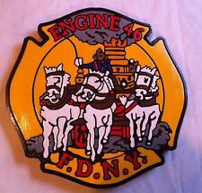 Fire Department New York Engine 46 3D routed custom patch sign Custom Carved picture