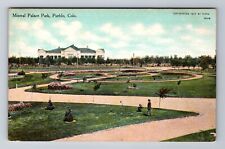 Pueblo CO-Colorado, Mineral Palace Park, Antique, Vintage Souvenir Postcard picture