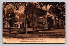 c1908 DB Postcard Buffalo NY New York Milburn Residence Pres McKinley picture