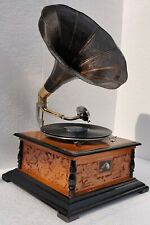 Vintage HMV Gramophone Phonograph Working Antique Audio - Wind-Up Record Player picture