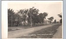 MAIN STREET WEST somerset wi real photo postcard rppc wisconsin history picture