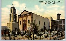 Old Mission. Guadalupe C. Juarez Mexico. Vintage Postcard.  Church picture